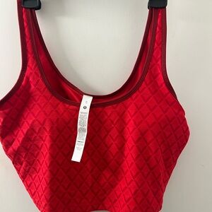 NWT lululemon athletica Red Textured Sports Bralette